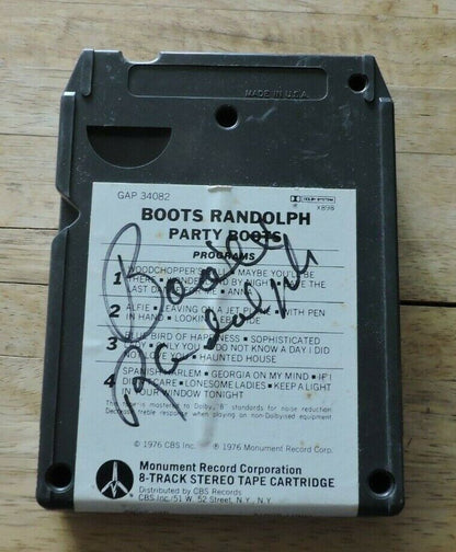 Autographed ,Boots Randolph: Party Boots 8 Track 1976