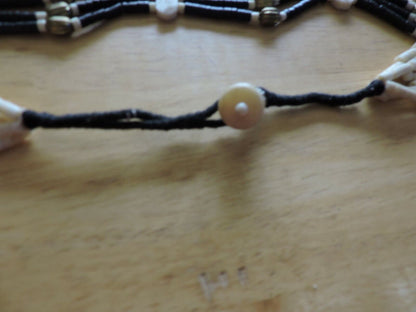Pawnee Tribe Artist Created : Beaded Belt (32 INCHES Long) Brown and Tan