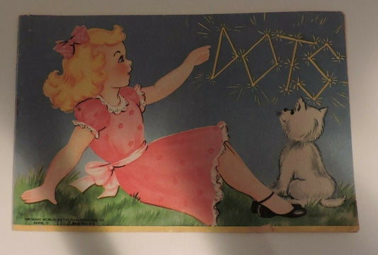 Vintage "DOTS" Coloring Book
