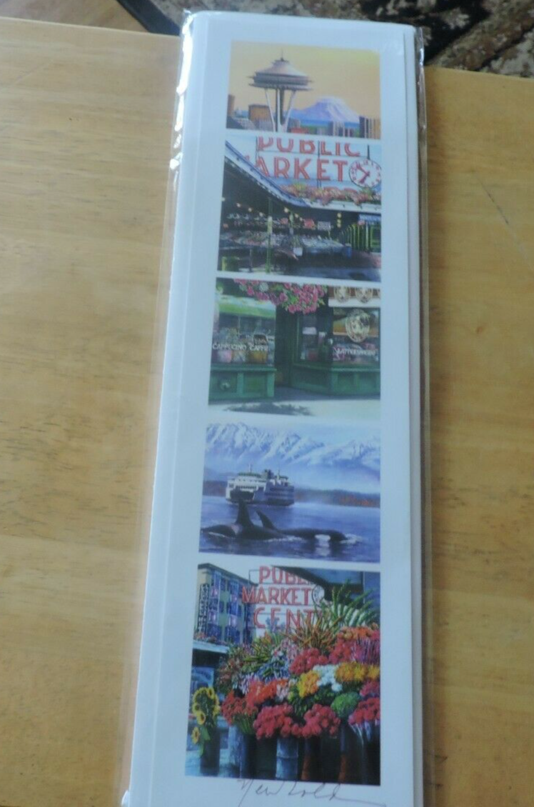 SIGNED PRINT OF THE PUBLIC MARKET IN SEATTLE WASHINGTON--ED NEWBOLD