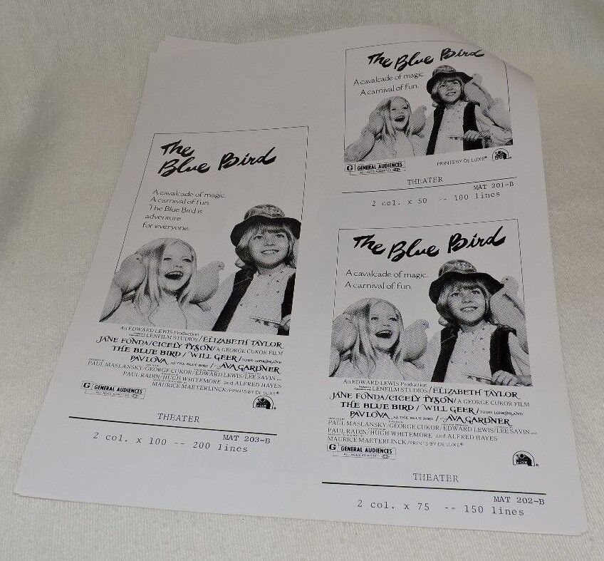 "The Blue Birds" Pressbook-Jane Fonda/Cicely Tyson/Will Geer