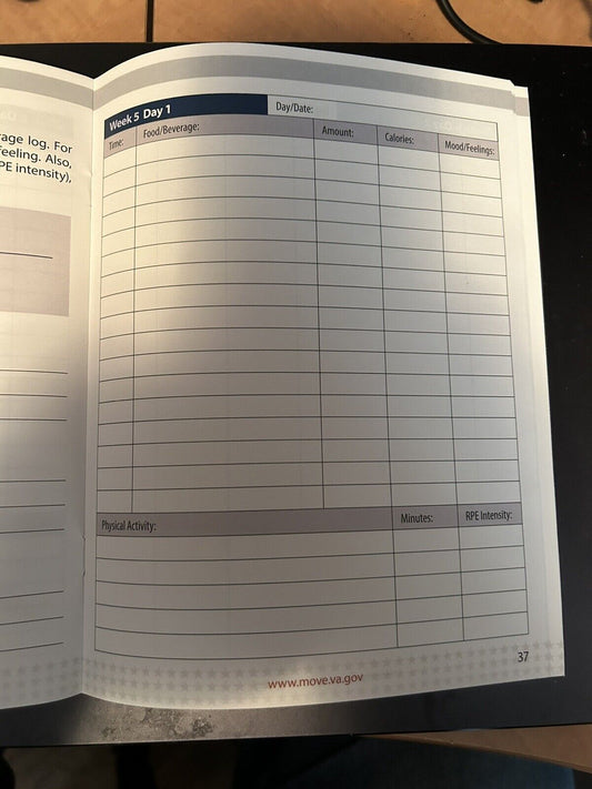 Veterans Admin (VA) Project MOVE Food & Physical Activity Log