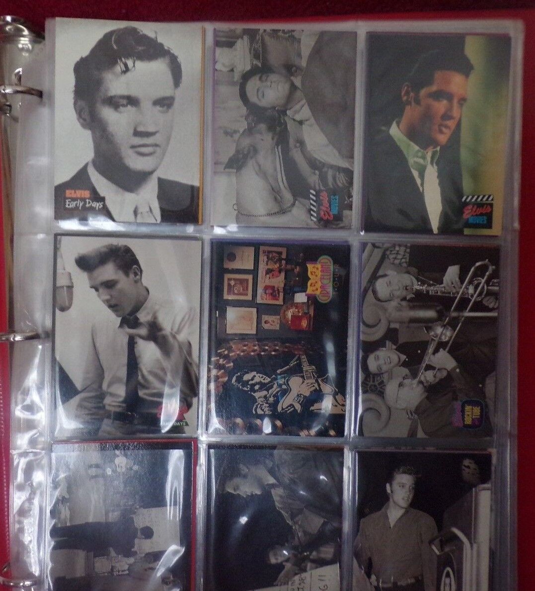 Lot of Elvis Trading Cards, Address Book, BD Card & Imperial Palace Flyer