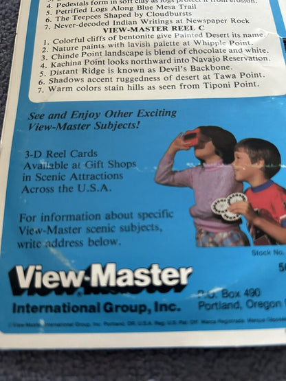 VIEW MASTER 3D REELS: PETRIFIED FOREST AND PAINTED DESERT NEW