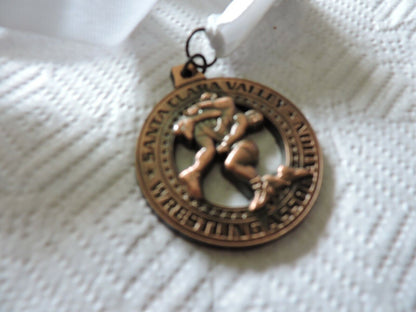 SANTA CLARA VALLEY WESTLING ASSSOCIATION- WITH WHITE RIBBON 2 INCH ROUND