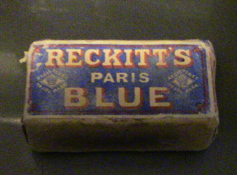 Vintage "RECKITT'S" Paris Blue,Soap Bar ~ NEW YORK, AUSTRALIA & AFRICA