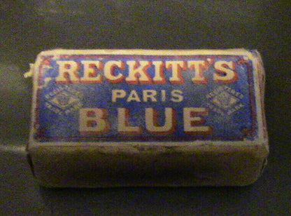 Vintage "RECKITT'S" Paris Blue,Soap Bar ~ NEW YORK, AUSTRALIA & AFRICA