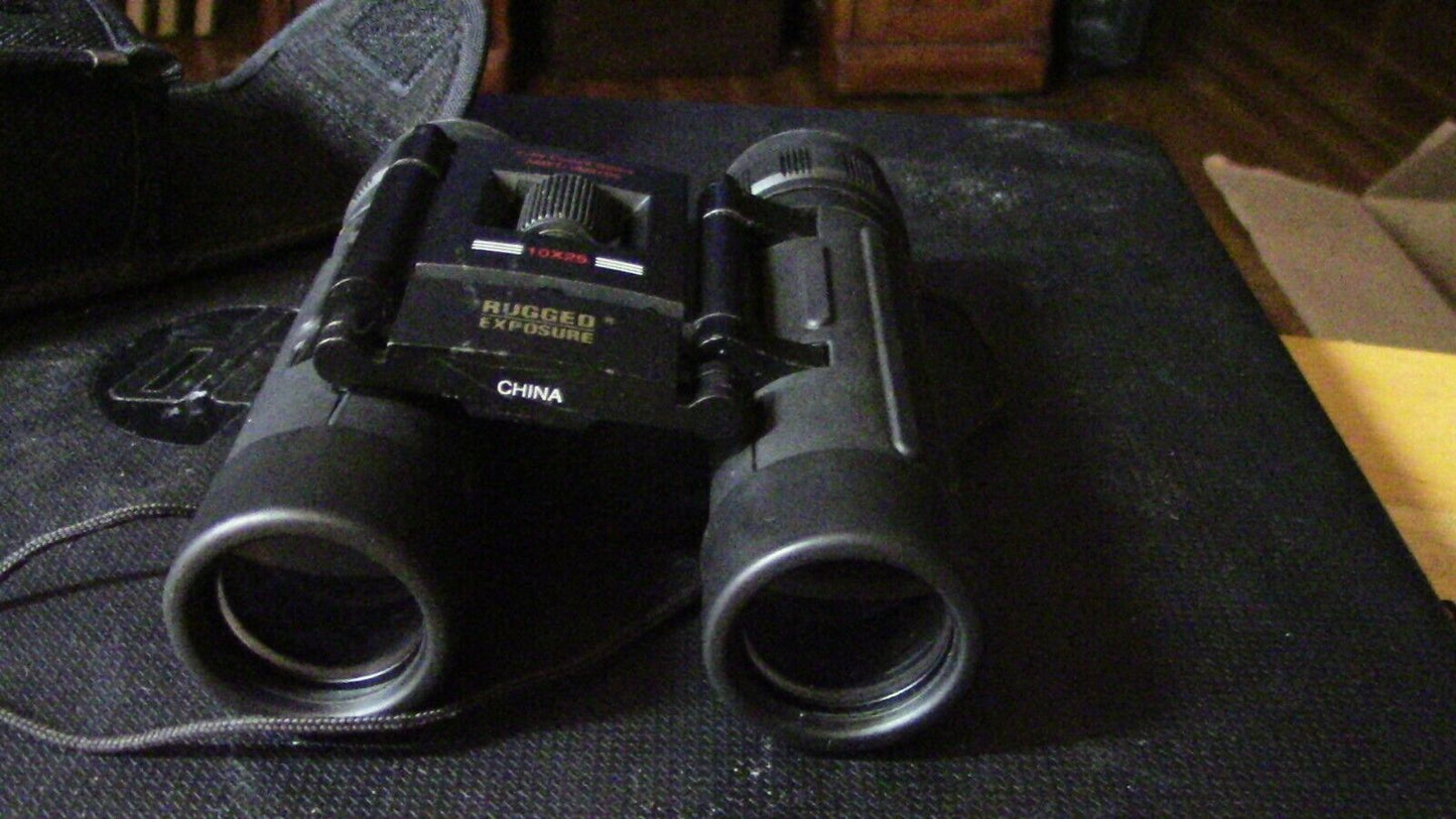 Rugged Exposure 10 X25 Binoculars with Case (Fully Coated Optics)