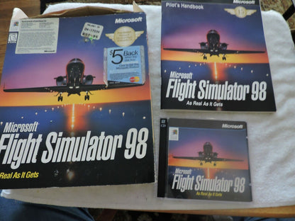 MICROSOFT FLIGHT SIMULATOR 98 AS REAL AS IT GETS 1998