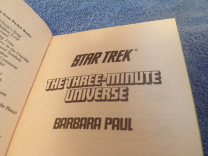 The Three-Minute Universe by Barbara Paul (1991, Paperback)