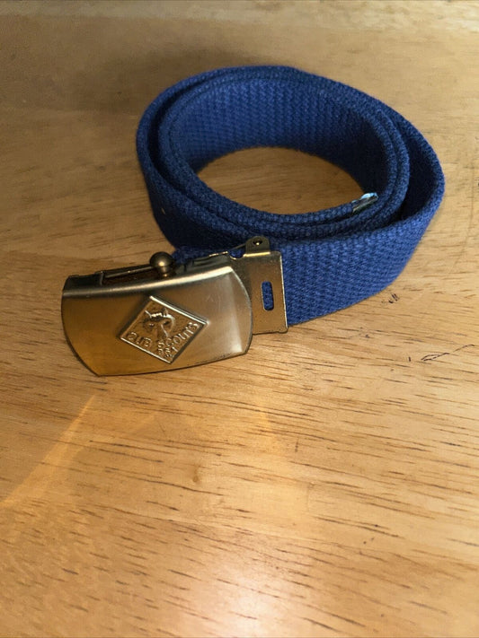 Official Cub Scouts (Blue) Uniform Belt and Belt Buckle: Up to size 29" waist