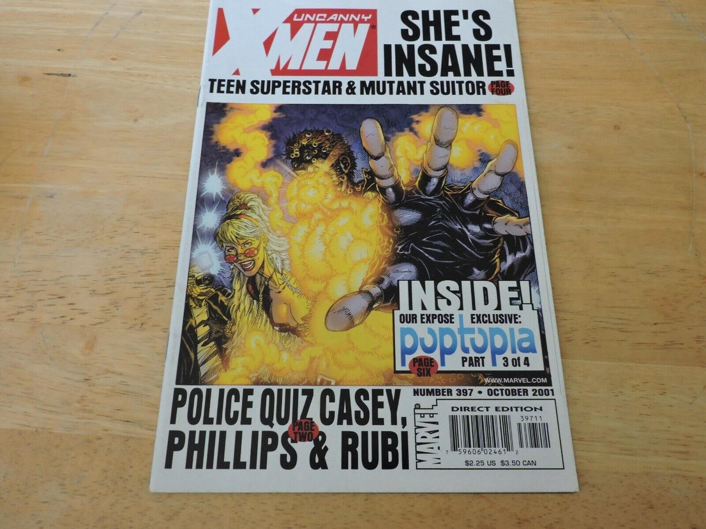 The Uncanny X-Men Issue 397  NSHE'S INSANE! TEEN SUPERSTAR & MUTANT SUITOR