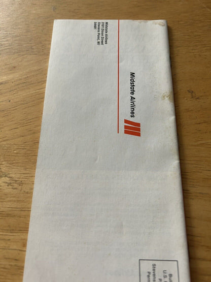 MIDSTATE AIRLINES FLIGHT SCHEDULE JANUARY 1, 1982