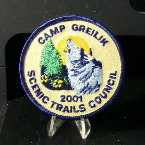 BSA-Cub Scouts: Camp Geilik, Scenic Trails Council 2001 Patch