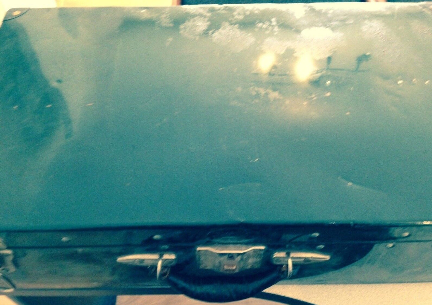 VINTAGE  ALUMINUM SUITCASE