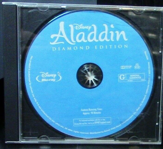Disney Presents: Aladdin (Diamond Edition) Blue Ray Disc
