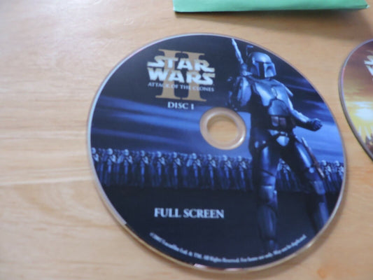 STAR WARS:  ATTACK THE CLONES:  FULL SCREEN  2 DISC SET  COMPUTER GAME RATED T