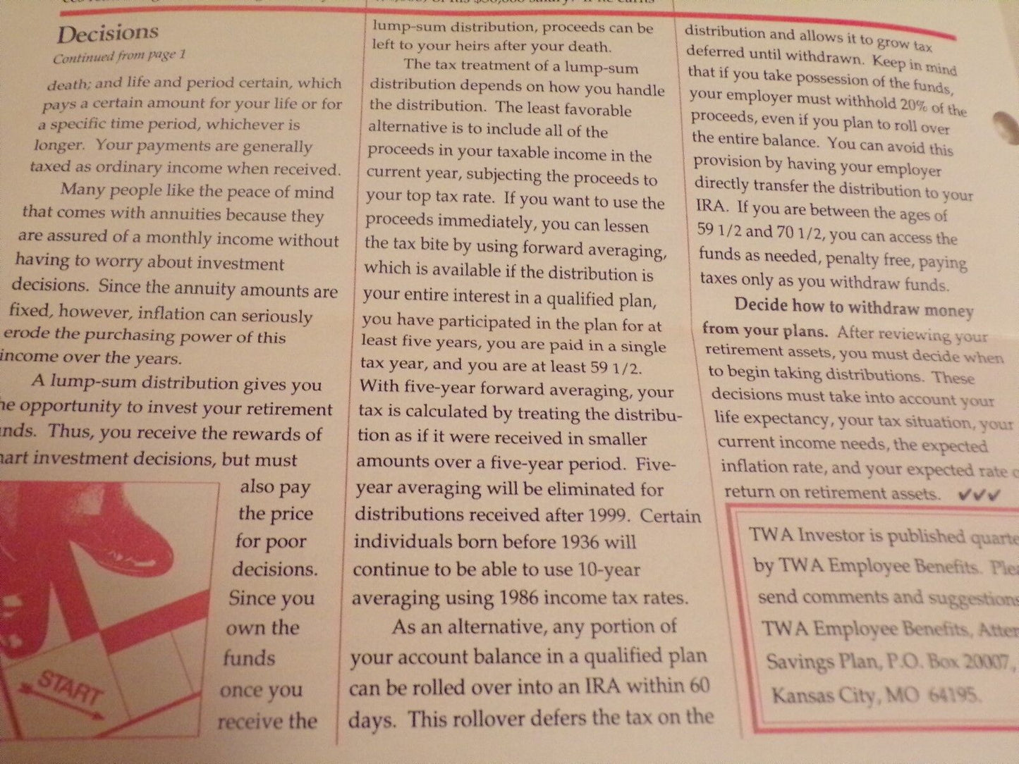 TWA Investor - Winter 1999, Issue 8