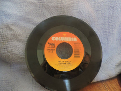 Billy Joel sings: Careless Talks and Uptown Girl Vinyl Record