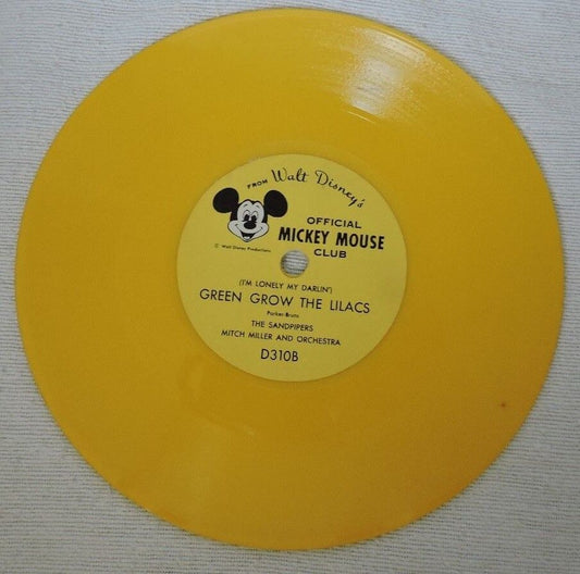 Wringle Wrangle & Green Grow the Lilacs Official Mickey Mouse Club Record 78RPM