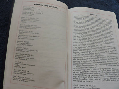 HANDBOOK OF MEDICAL-SURGICAL NURSING