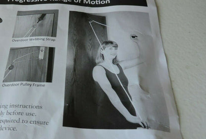 PROGRESSIVE RANGE OF MOTION PULLEY SYSTEM: OVER THE DOOR PULLEY STRAP