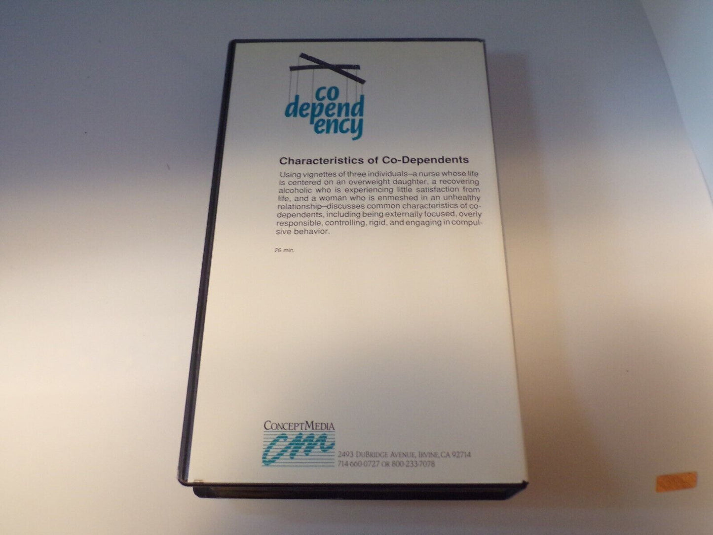 (VHS Tape) Codependency: Characteristics of Co-Dependents