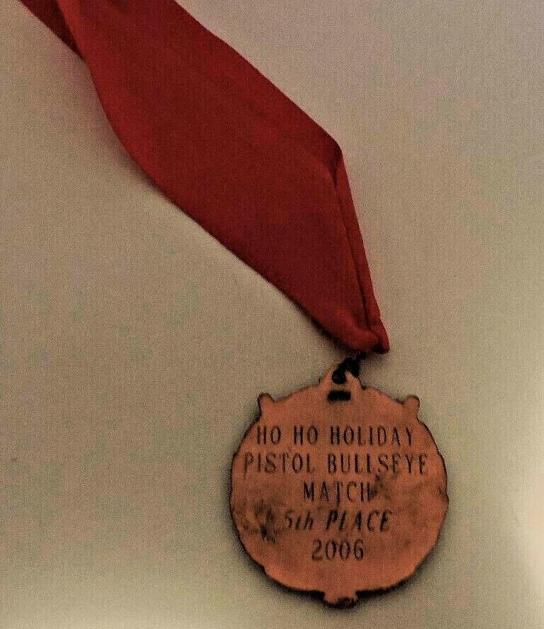 Ho Ho Holiday Pistol Bullseye Match 5th Place 2006 Medal and Ribbon
