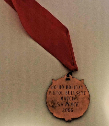 Ho Ho Holiday Pistol Bullseye Match 5th Place 2006 Medal and Ribbon