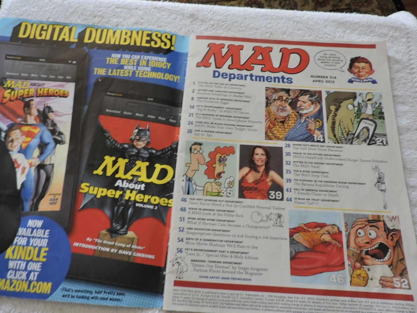 MAD MAGAZINE NUMBER 514 APRIL 2012 UNGRADED "MIKE & MOLLY"