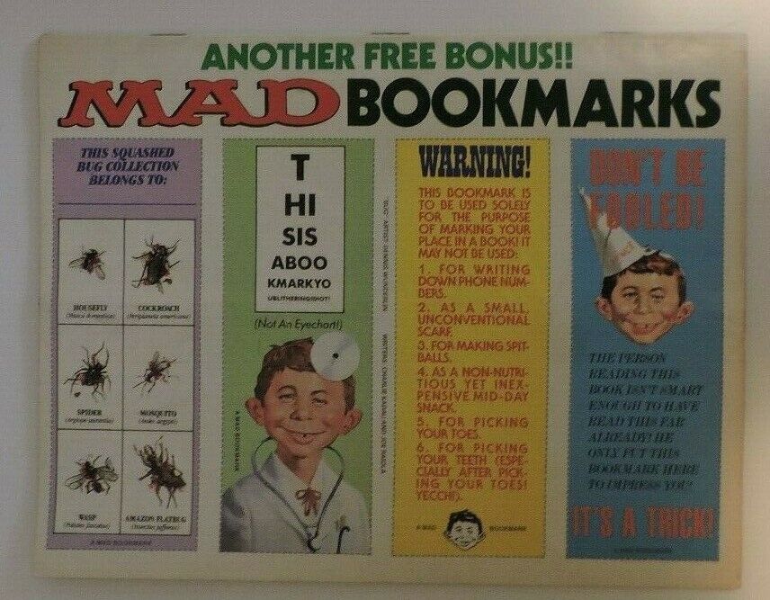 Mad Magazine NO. 287 June 1989: (Roseanne/Will Eisner/Cut out Bookmarks)