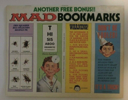 Mad Magazine NO. 287 June 1989: (Roseanne/Will Eisner/Cut out Bookmarks)