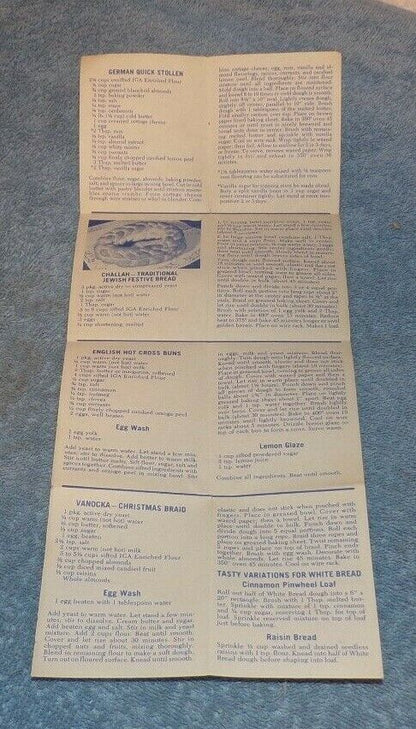 Vintage IGA Collectable: Festival Breads Recipes & Ideas Booklet