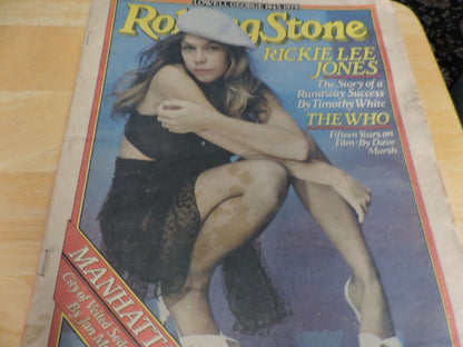 ROLLING STONE MAGAZINE:RICKIE LEE JONES: AUGUST 9TH, 1979, ISSUE NO 297