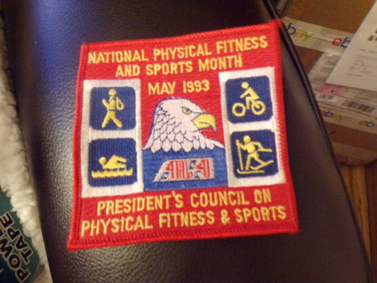National Physical Fitness & Sports Month May 1993 Patch