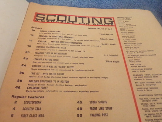 Scouting: A Magazine for Adults (September. 1969 printing)