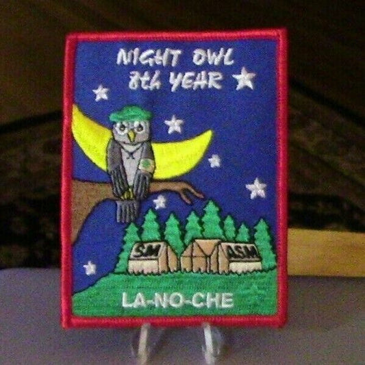 BSA: LA-NO-CHE: Central Florida Council, Night Owl 8th Year Patch