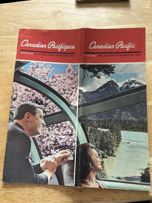 CANADIAN PACIFIC TIMETABLE APRIL 30, 1967 TO OCTOBER 28, 1967