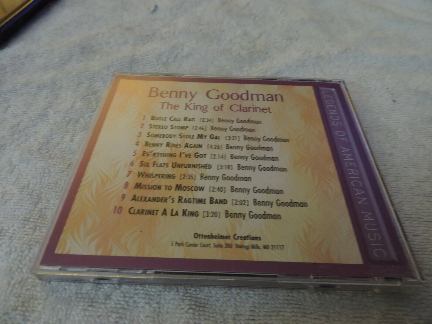 BENNY GOODMAN THE KING OF CLARINET 1999