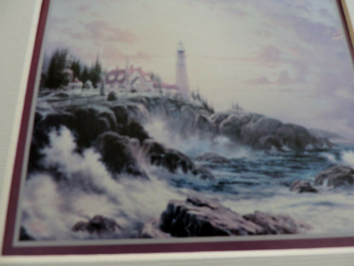 BEACON OF HOPE  BY THOMAS KINKADE PRINT 2006  10X8