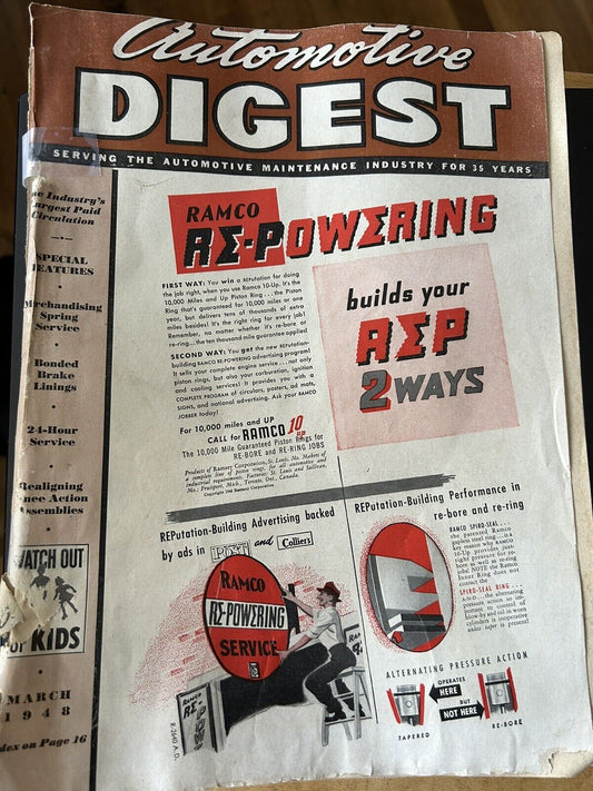 AUTOMOTIVE DIGEST MAGAZINE, MARCH 1948
