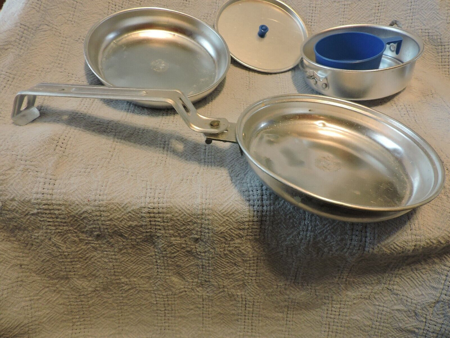 BSA-Aluminum Mess Kit--skillet  with lid/eating dish, pan with lid, cup