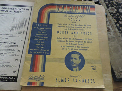 LOT OF 3 RAINBOW AN ALBUM OF COLORFUL SOLOS 1939/1940