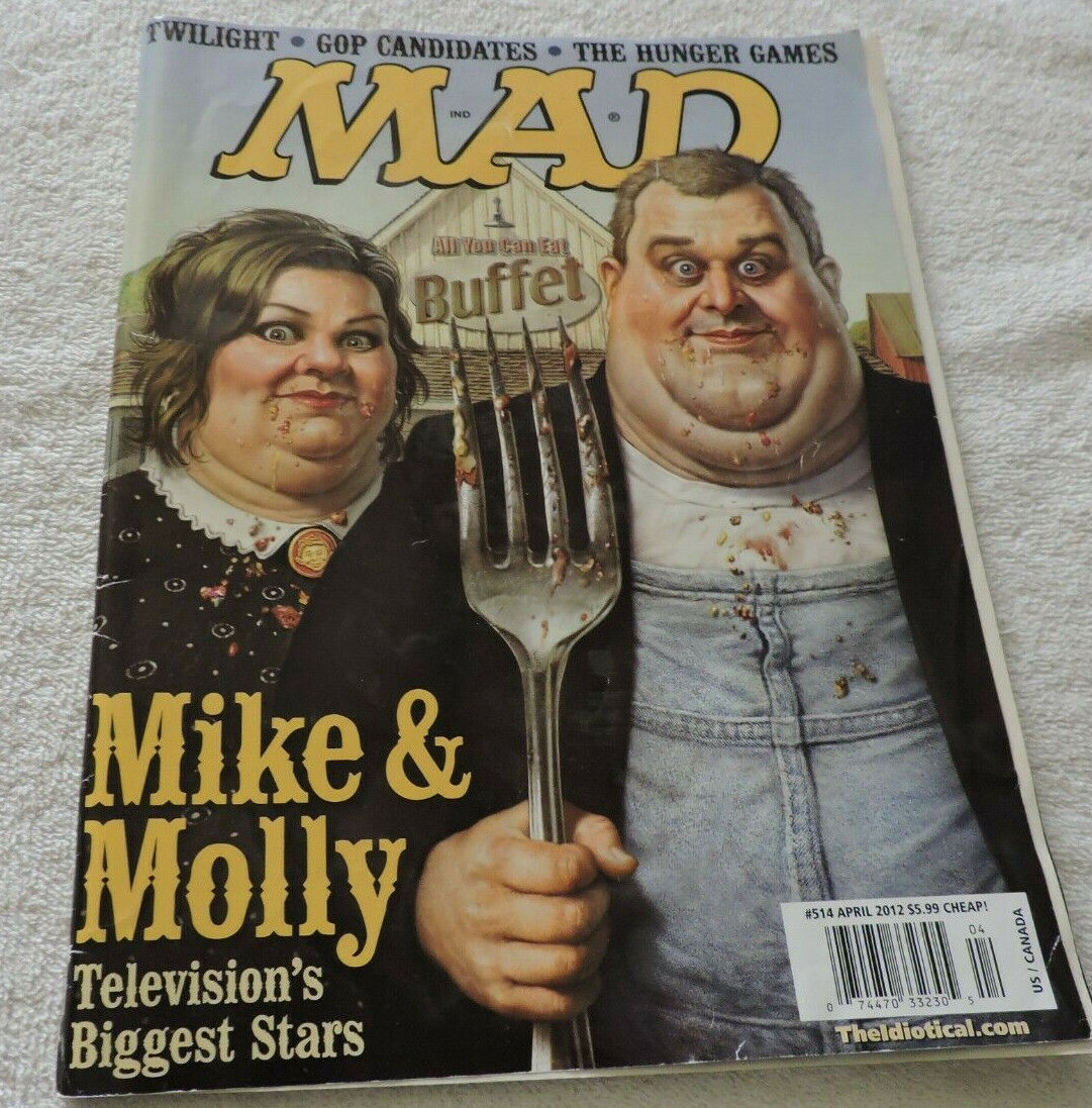 MAD MAGAZINE NUMBER 514 APRIL 2012 UNGRADED "MIKE & MOLLY"