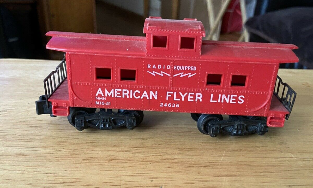 American Flyer Model Railroad Caboose-"American Flyer Lines." Caboose
