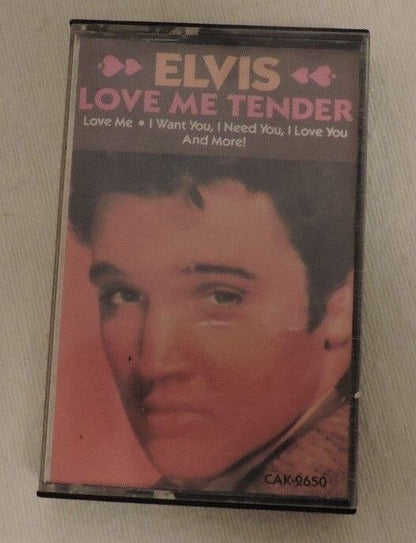 Vintage (1987) Elvis Presley Presents "Love Me Tender" on Cassette Tape