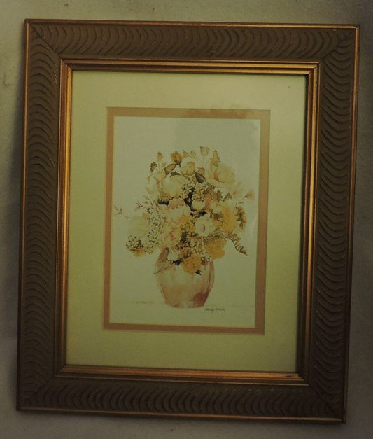 Framed Print of Potted Flowers by Carolyn Buela