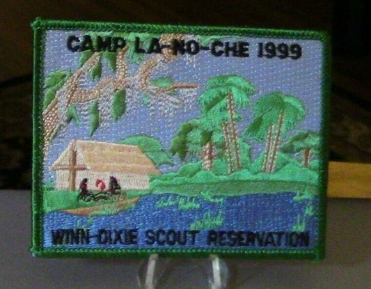 BSA: Camp LA-NO-CHE, Winn Dixie, 1999 Central Florida Council Button Patch