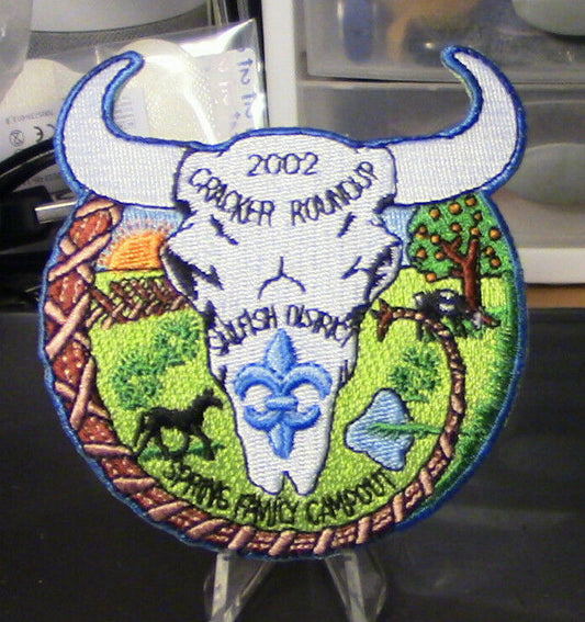 OFFICIAL BSA: 2002 Cracker Roundup, Sailfish District, Spring Family Camp Patch