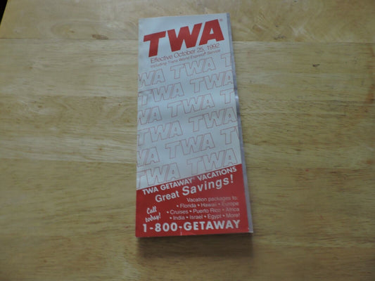 TWA Timeline Effective October 25 1992